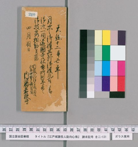 Rules of Conduct for Various Officials of Edo Castle [213]