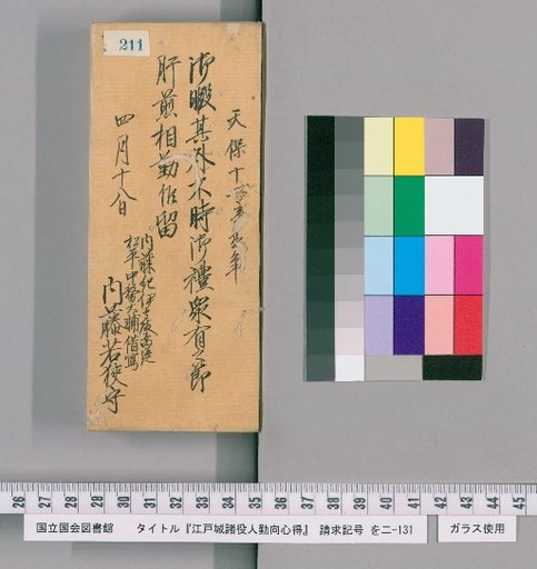 Rules of Conduct for Various Officials of Edo Castle [214]