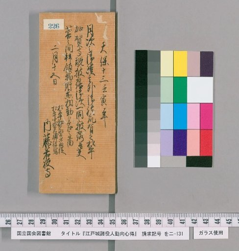 Rules of Conduct for Various Officials of Edo Castle [229]