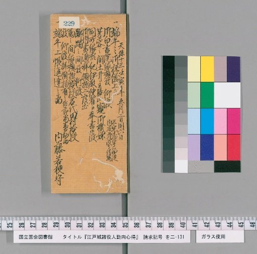 Rules of Conduct for Various Officials of Edo Castle [232]