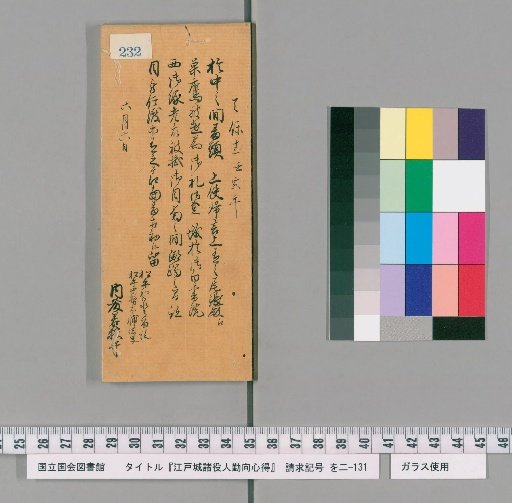 Rules of Conduct for Various Officials of Edo Castle [235]