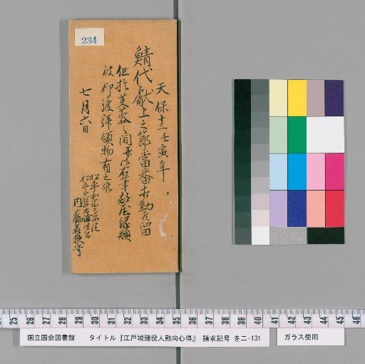 Rules of Conduct for Various Officials of Edo Castle [237]