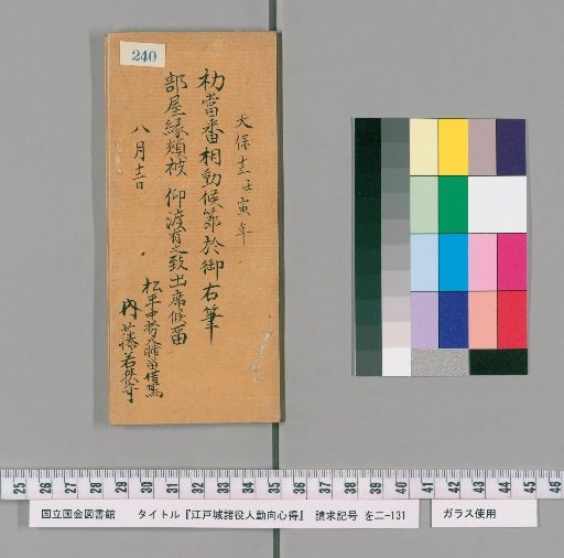 Rules of Conduct for Various Officials of Edo Castle [243]