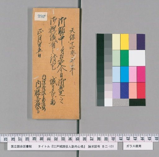 Regulations for the Duties of Officials at Edo Castle [255]
