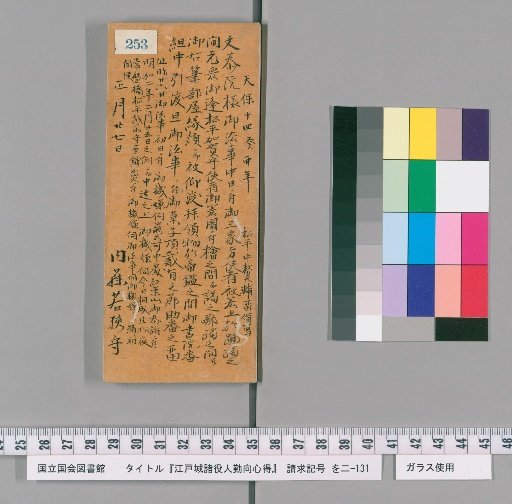 Regulations for the Duties of Officials at Edo Castle [256]