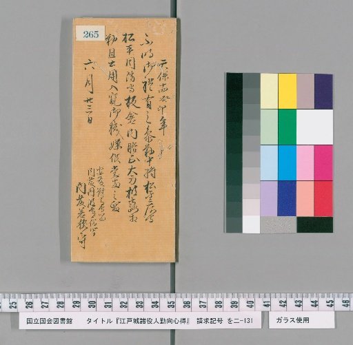 Regulations for the Duties of Officials at Edo Castle [268]