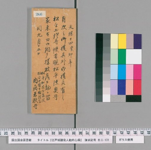 Regulations for the Duties of Officials at Edo Castle [269]