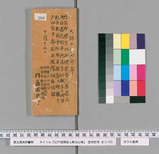 Regulations for the Duties of Officials at Edo Castle [271]
