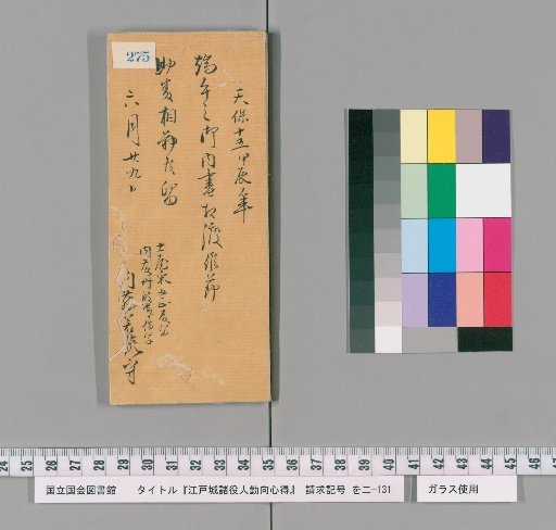 Regulations for the Duties of Officials at Edo Castle [278]