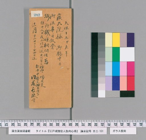 Regulations for the Duties of Officials at Edo Castle [285]