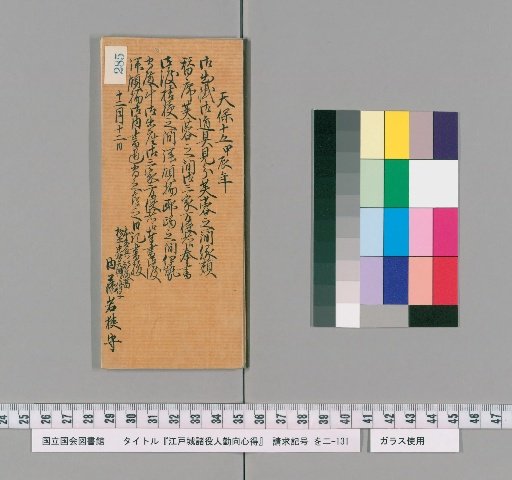 Regulations for the Duties of Officials at Edo Castle [288]