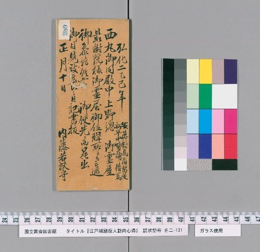 Rules of Conduct for Various Officials of Edo Castle [292]