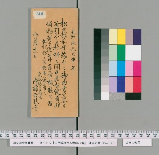 Rules of Conduct for Various Officials of Edo Castle [319]