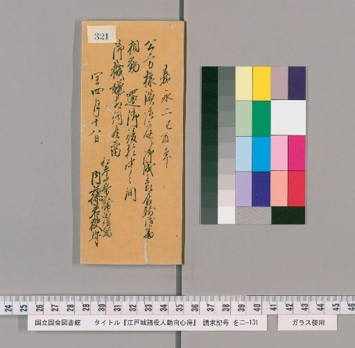 Rules of Conduct for Various Officials of Edo Castle [326]