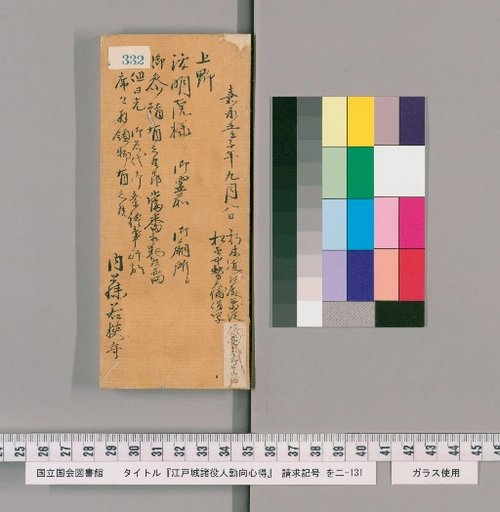 Rules of Conduct for Various Officials of Edo Castle [337]