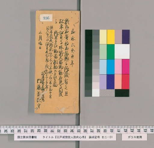 Rules of Conduct for Various Officials of Edo Castle [341]