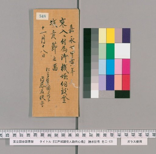 Rules of Conduct for Various Officials of Edo Castle [353]