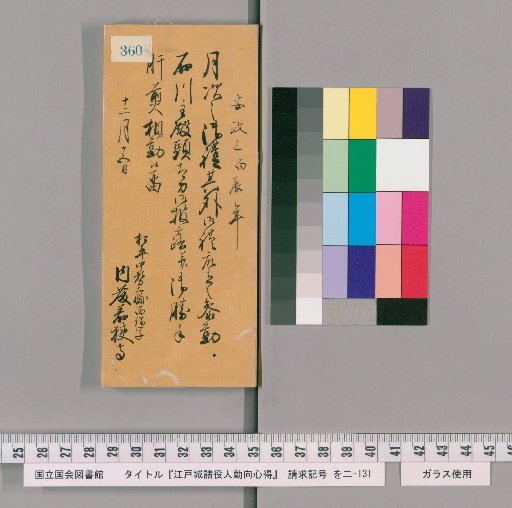 Rules of Conduct for Various Officials of Edo Castle [365]