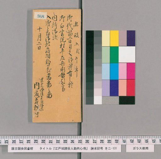 Rules of Conduct for Officials of Edo Castle [372]