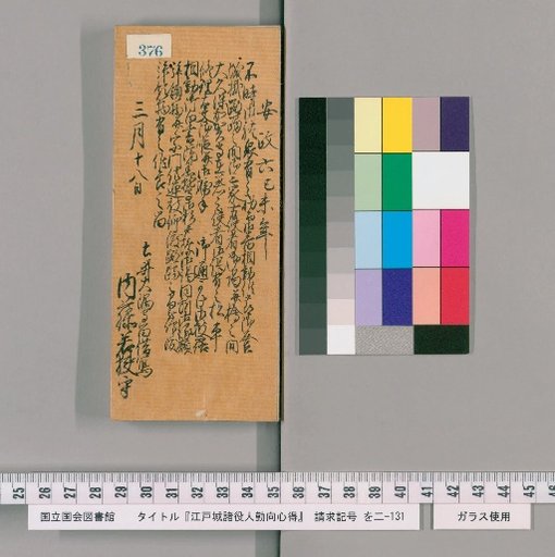 Rules of Conduct for Officials of Edo Castle [380]
