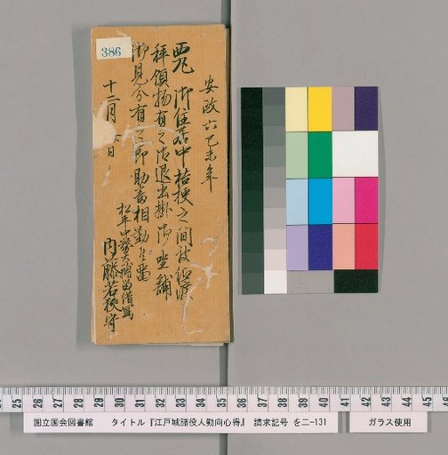 Rules of Conduct for Officials of Edo Castle [390]