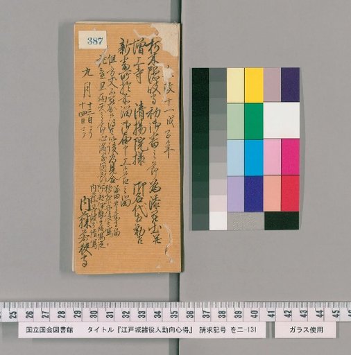 Rules of Conduct for Officials of Edo Castle [391]