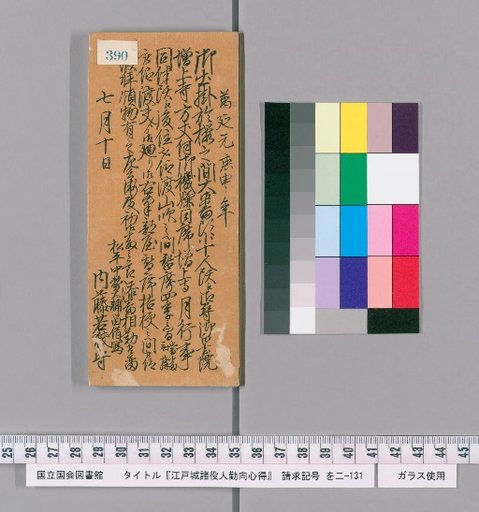 Rules of Conduct for Officials of Edo Castle [394]