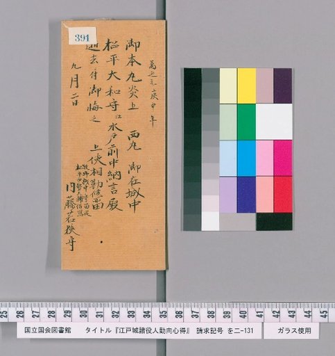 Rules of Conduct for Officials of Edo Castle [395]