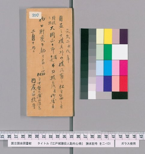 Rules of Conduct for Officials of Edo Castle [401]