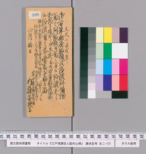 Rules of Conduct for Officials of Edo Castle [403]