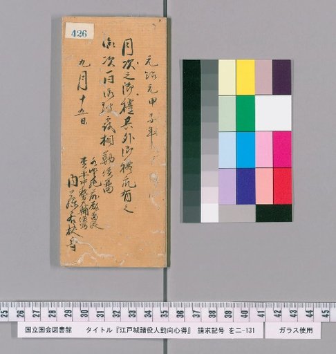 Rules of Conduct for Various Officials of Edo Castle [430]