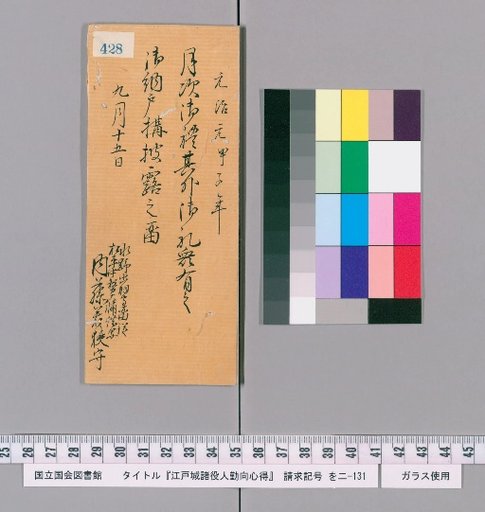 Rules of Conduct for Various Officials of Edo Castle [432]
