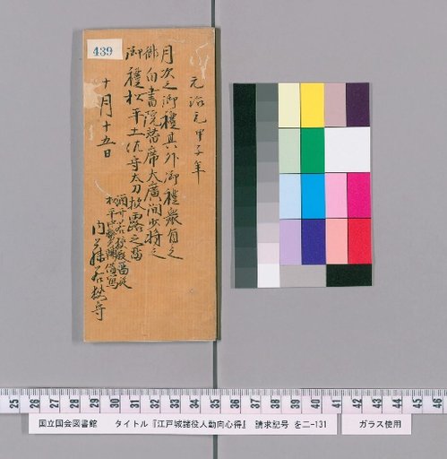 Rules of Conduct for Various Officials of Edo Castle [443]