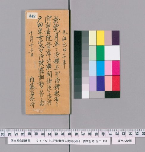 Rules of Conduct for Various Officials of Edo Castle [446]