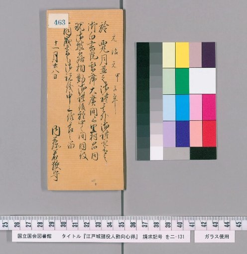 Rules of Conduct for Officials of Edo Castle [467]