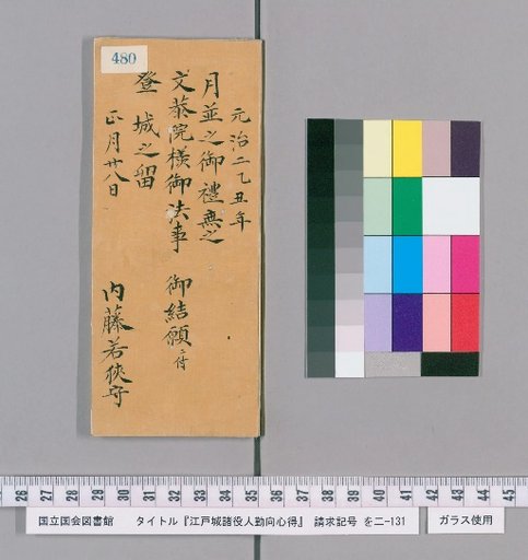 Rules of Conduct for Officials of Edo Castle [484]