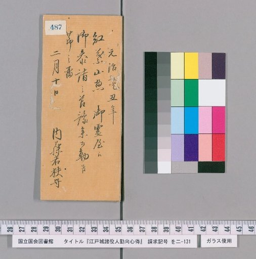 Rules of Conduct for Officials of Edo Castle [491]