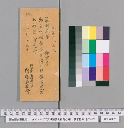 Rules of Conduct for Officials of Edo Castle [495]