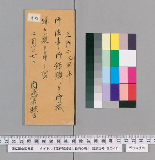 Rules of Conduct for Officials of Edo Castle [497]