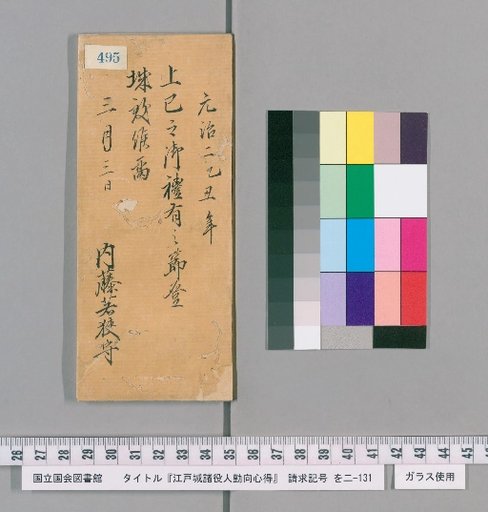 Rules of Conduct for Officials of Edo Castle [500]