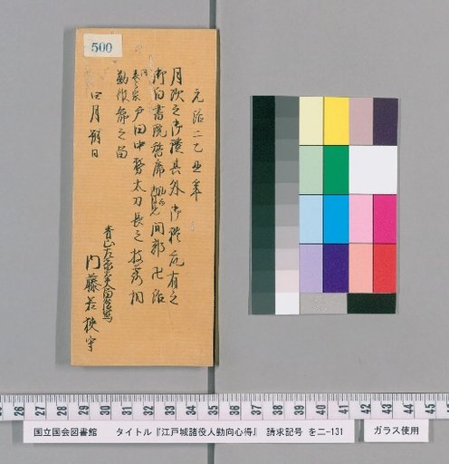 Rules of Conduct for Officials of Edo Castle [505]