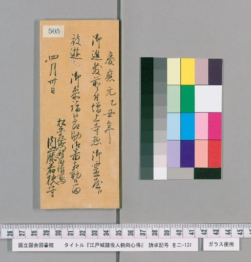 Rules of Conduct for Officials of Edo Castle [510]