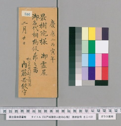 Rules of Conduct for Officials of Edo Castle [521]