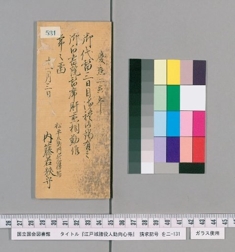 Rules of Conduct for Various Officials of Edo Castle [536]