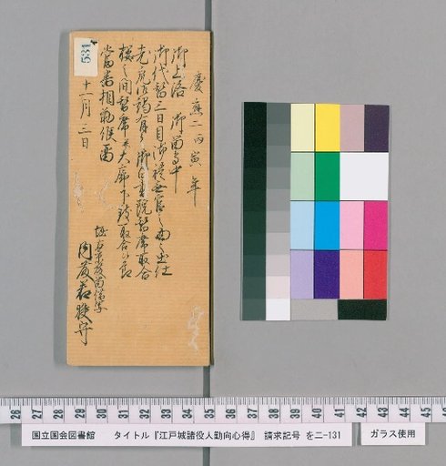 Rules of Conduct for Various Officials of Edo Castle [537]
