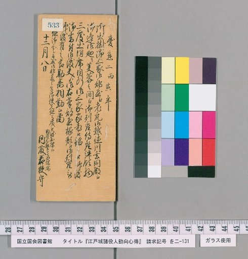 Rules of Conduct for Various Officials of Edo Castle [539]