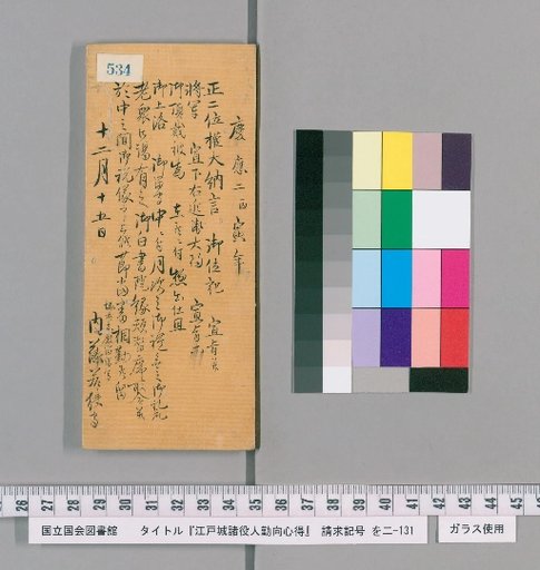 Rules of Conduct for Various Officials of Edo Castle [540]