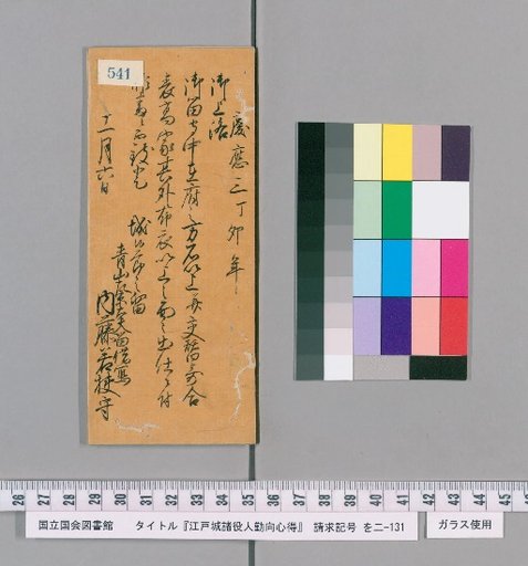 Rules of Conduct for Various Officials of Edo Castle [547]