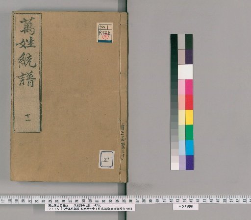 Kojin Bansho Tōfu, 140 Volumes; Rikudai Teiō Keitōfu, 6 Volumes; Shizoku Hakō, 14 Volumes [21]