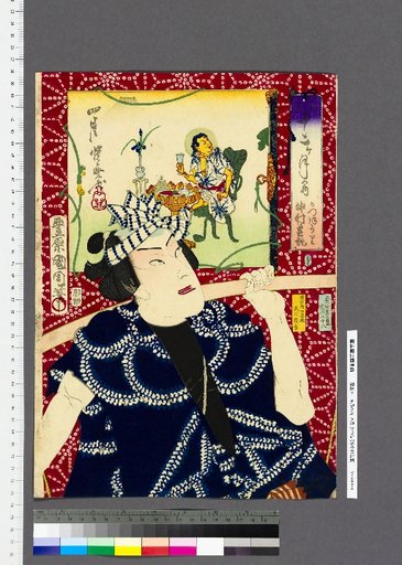 A Parody of the Twelve Months: April, Katsuhōri, Nakamura Shikan